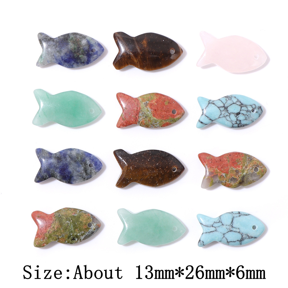 2 Stück Fischform Naturstein A – Jewelry Making Gemstones Bewertung und Preis